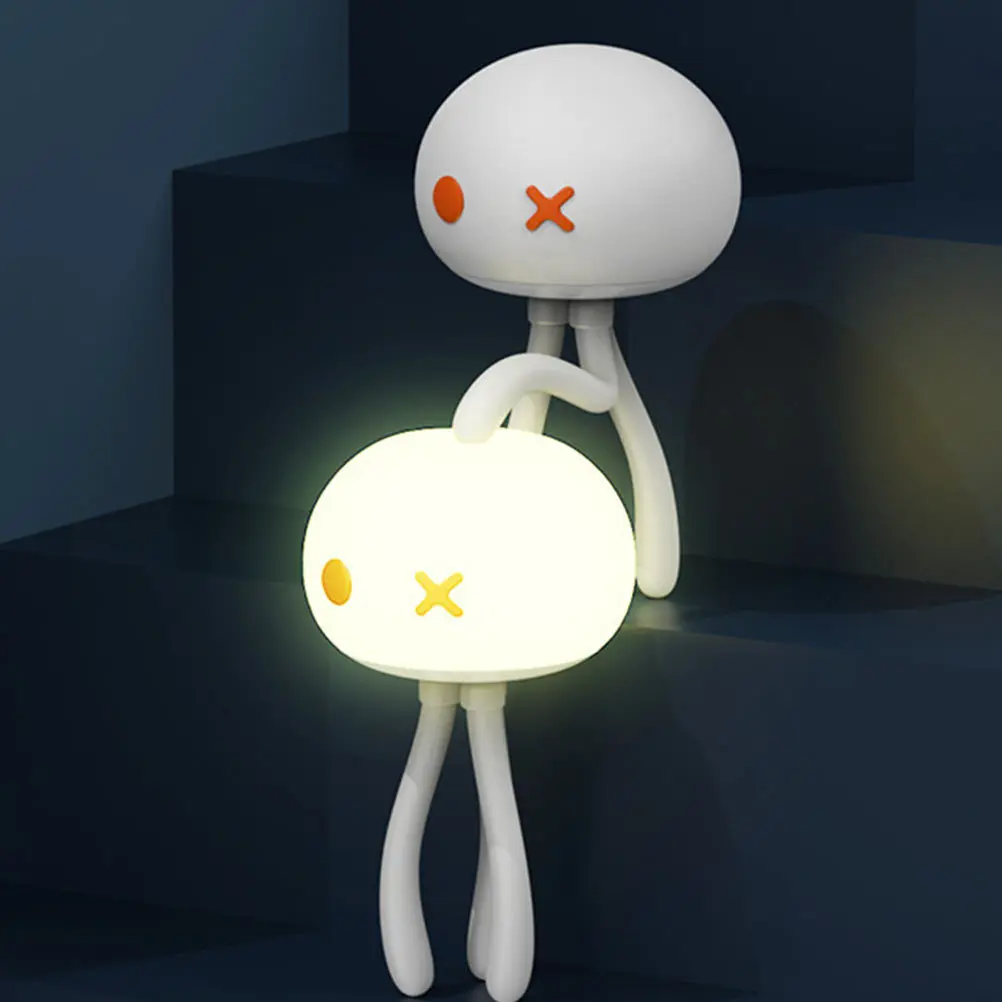 مصباح بجانب السرير يزين ضوء الليل قنديل البحر لديكور المنزل الذكي القابل لإعادة الشحن ومناسب لطاولة دراسة نادي الفندق