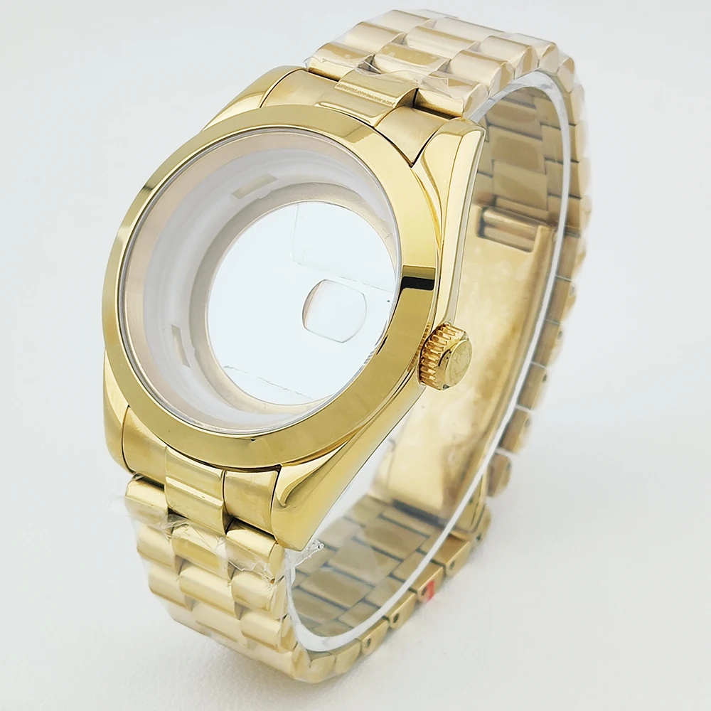 

Корпус Miyota 8285, корпус для часов, сапфировое стекло, корпус из нержавеющей стали, подходит для циферблата 31 мм, детали для часов с механизмом 8285