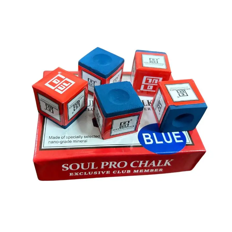 Professional Billiard Chalks Oily a Box of 12pc Billiard Chalk Pool Cue Stick Blue Chalks Billiard Accessories Billard Chalks