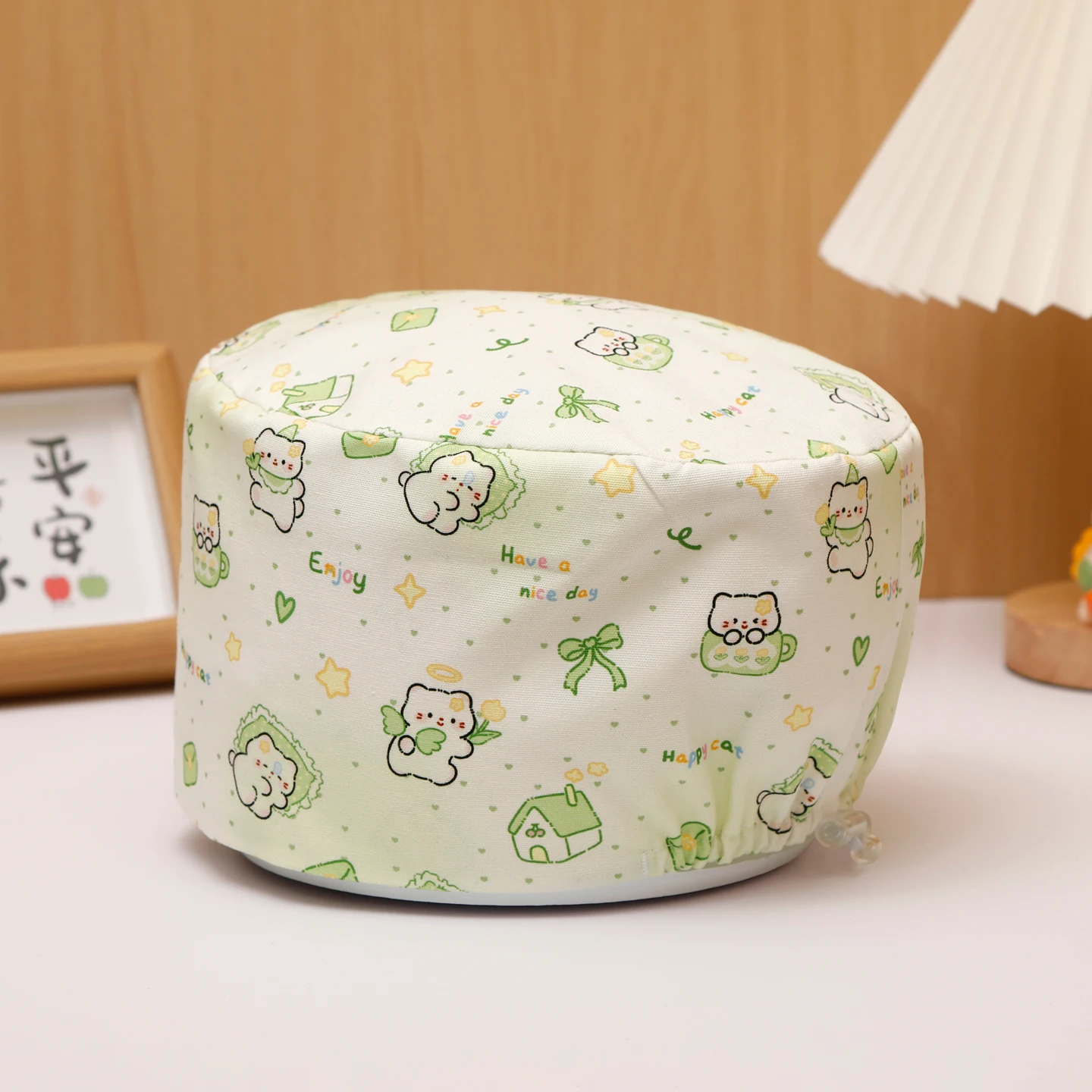 Leuke Dierenprint Katoen Dames Scrub Caps voor Artsen Verpleegkundige Chirurgische Medische Hoofddeksels voor Ziekenhuis Gebruik Tandarts Chef Hoeden K1206