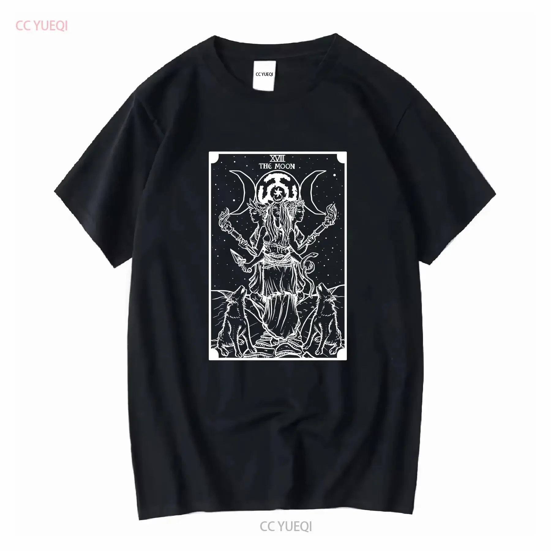 Hecate Triple Moon Goddess Symbol Hekate Wheel Tarot Card The T Shirt Plus Size Witch Clothing Traditional Witchcraft s Witches