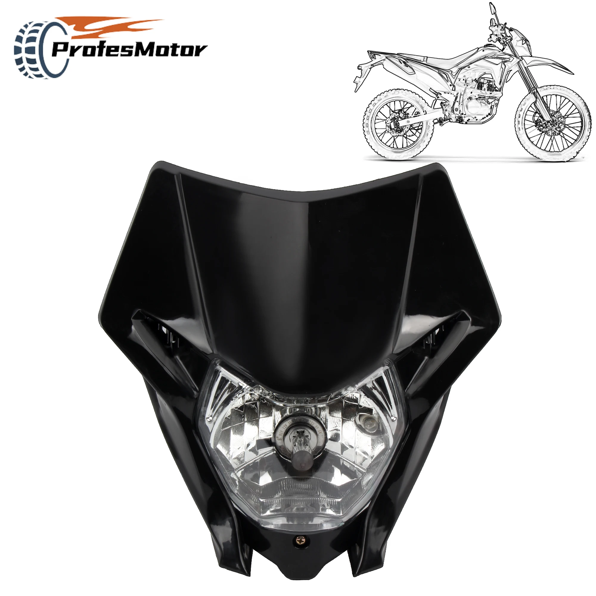 

For Honda Motorcycle Halogen Headlight CRF150L 150R 150F 230L 250L 250X 250M 300 450L 450X 450RL DirtBike Headlamp Fairing Parts