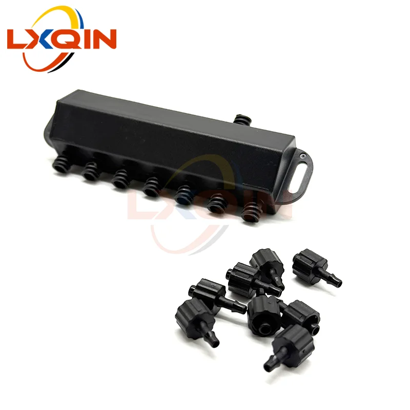 LXQIN 2pcs DTF Ink Circulation Shunt for Epson XP600 Printhead — Splitter Filter Buffer Bottle UV Diverter