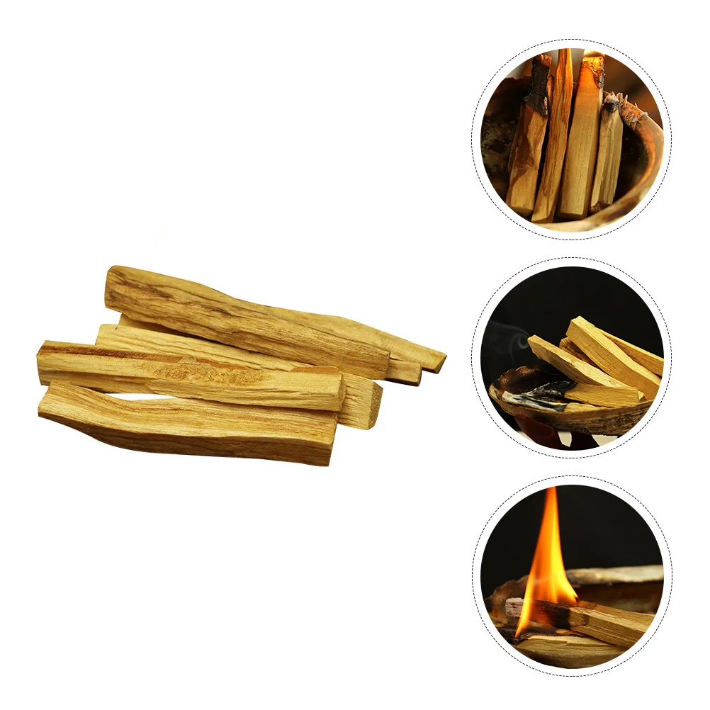 

6pcs Palo Santo Incense Natural Wooden Smudging Air Purifying Soothing Fragrance For Meditation Yoga Rituals Living Room Office
