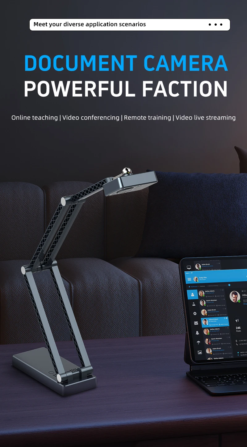 Picture 6: 12MP Document Camera Digital Visualizer Digital Presenter Visual Presenter for Classroom Educational Equipment