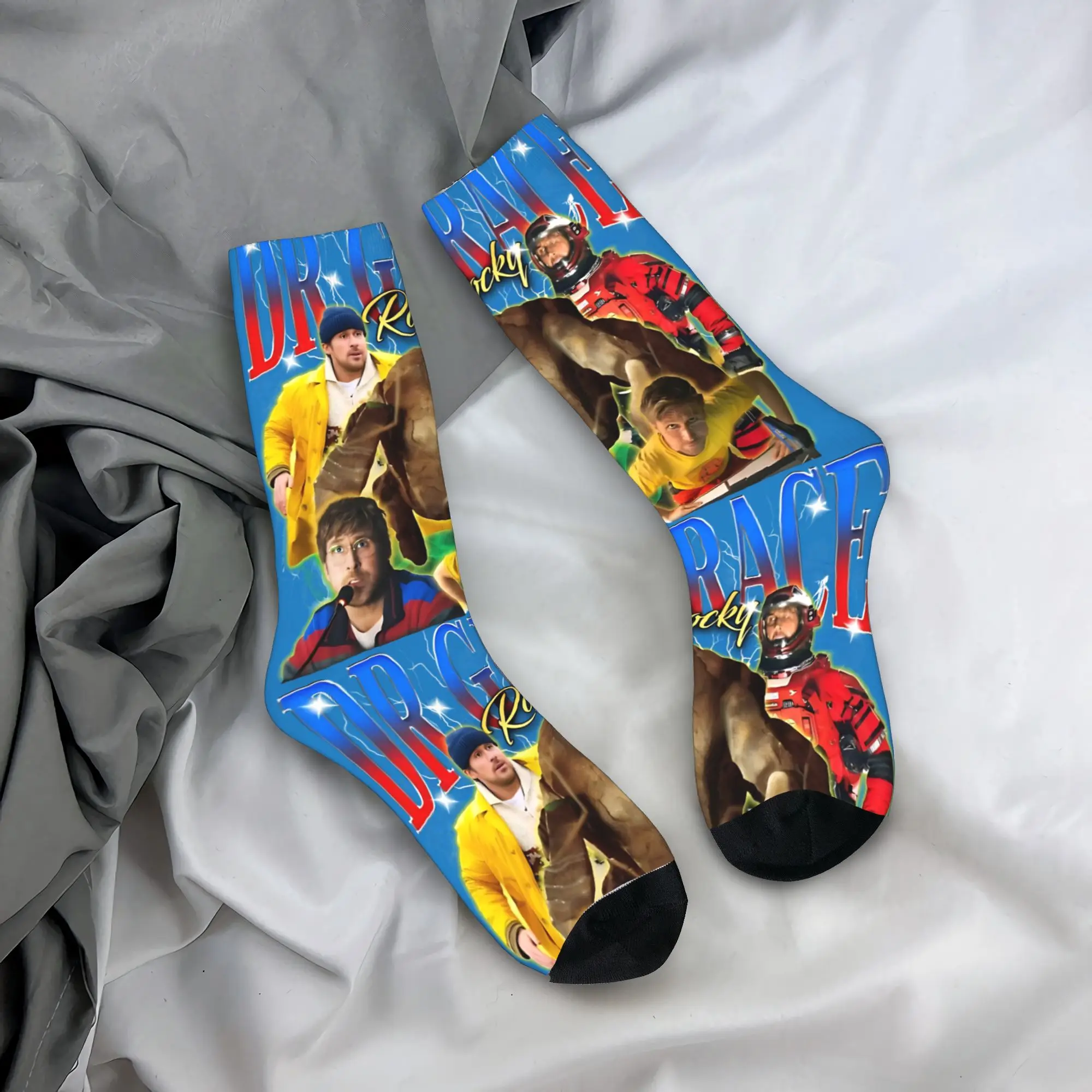 Autumn Winter Hip-hop Women Men Dr Grace & Rocky Project Hail Mary Socks Sci-Fi Meme Non-slip Sports Socks