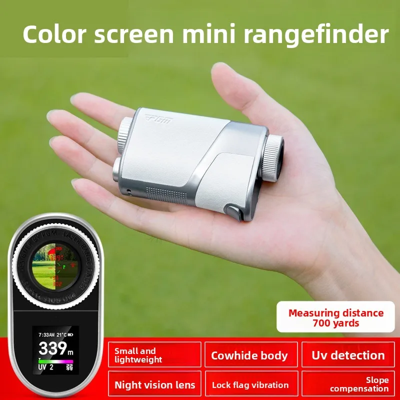 Golf color screen rangefinder mini UV detection slope compensation lock flag vibration high precision mini