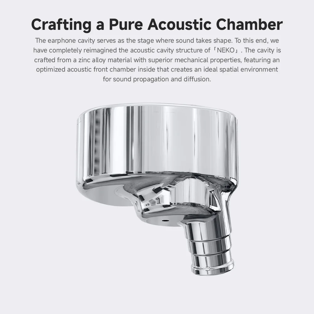 CVJ Neko سماعات أذن مصنوعة من خليط معدني ملف ديناميكي 3.5 مللي متر طرف واحد 4.4 مللي متر قابس متوازن عزل الصوت الراقية سماعات أذن