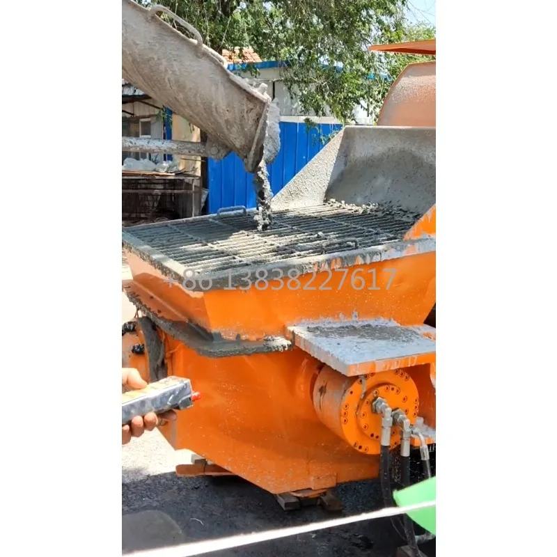 Programmable Controller Equipped Electric Mini Concrete Pump for Construction Conveying from Professional Manufacturer