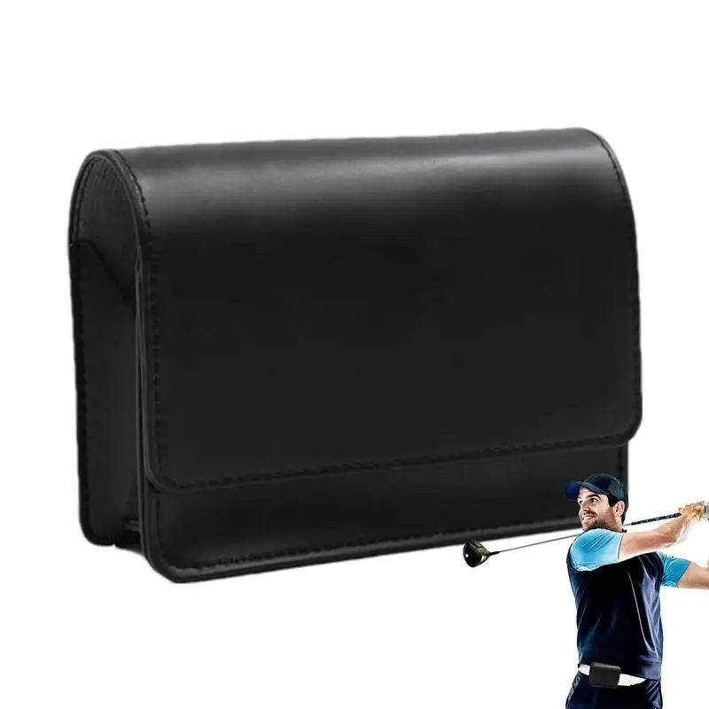 

Golf Rangefinder Storage Bag Portable Golf PU Leather Laser Distance Meter Case Carry Small Bag gifts for golf lover