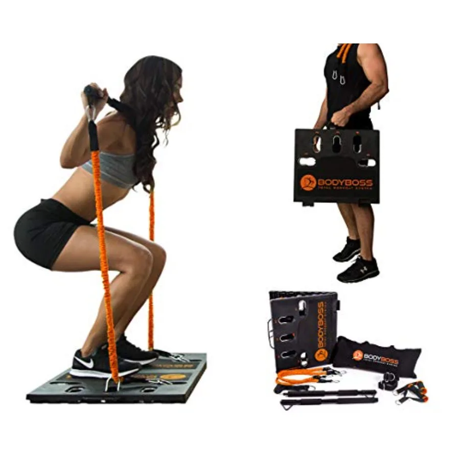 

Home Gym 2.0 - Full Portable Gym Home Workout Package,