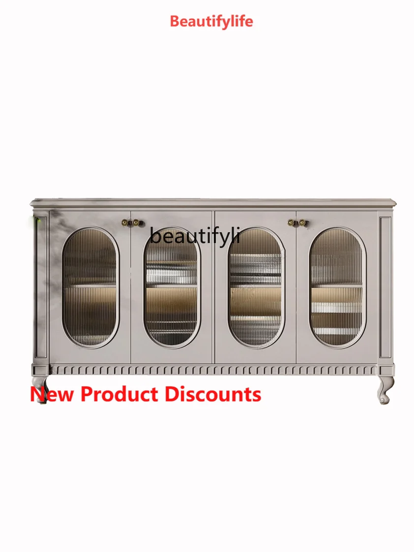 

X188 American Country Solid Wood Sideboard Light Simplicity Entrance Entrance Vintage Ornament Storage Shoe Cabinet Wall Cabinet