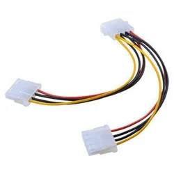 Adaptateur de câble pour cartes vidéo 2 IDE double 4 broches Molex IDE mâle à 6 broches femelle PCI-E Y Molex IDE Power