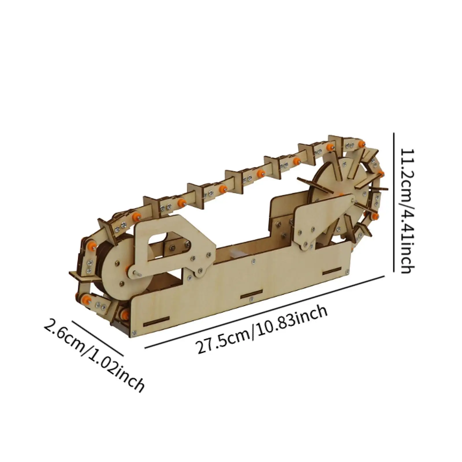 Holzwasserradmodell Woody DIY Modell Lehrmittel Dampfpädagogische Ausrüstung für Labor High School Kinder Teenager Studenten