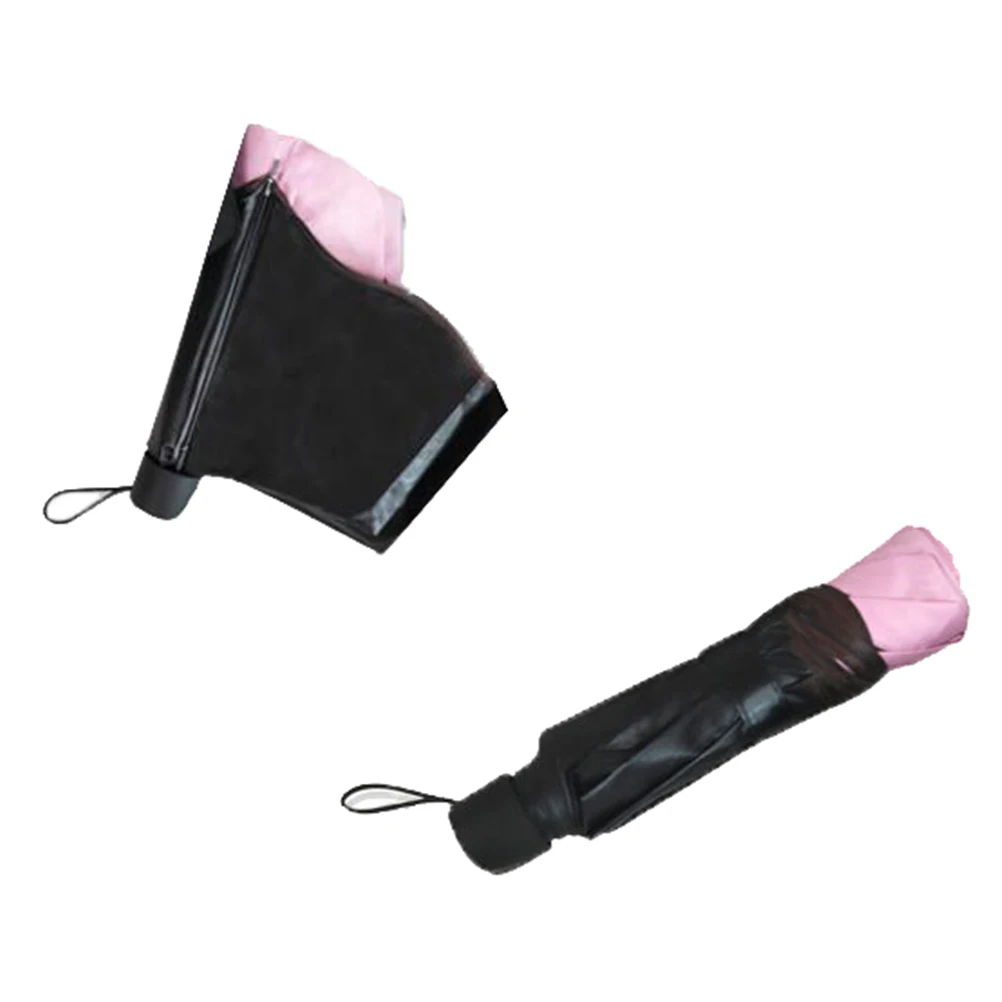 

8 Ribs Lotus Leaf Brim Pink Folding Sunscreen Umbrella Uv Resistant Waterproof Flower Pattern Scenic Sunshade for Women