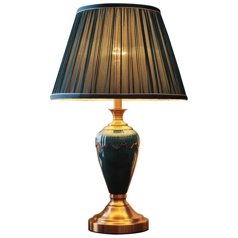 

American simple modern desk lamp bedroom bedside table master creative personality wedding warm romantic rem