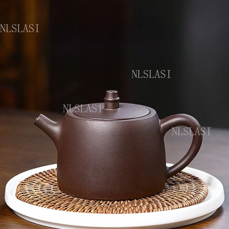 Yixing Purple Clay Hanzhu Teapot Large Capacity Authentic Zisha Tea Kettle Household Single Person Brewing Kungfu Teaware