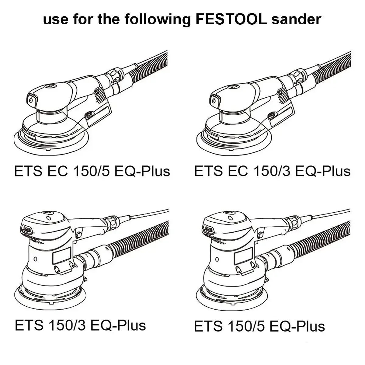 6 Zoll (150 mm) 48-Loch staubfreies, hartes Back-up-Schleifpad, weiches Schleifpad für 6 Zoll Klett-Schleifscheiben für Festool Sander