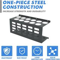 Caulking Tube Holder Hand Caulking Tube Rack Work Space 11-tube Rack Wall Mounted Space-saving For Workshop Sealant Organizer