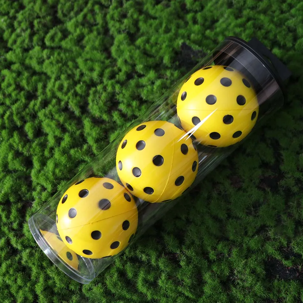 

74mm Foam Pickleballs Practice Balls High Elasticity Damping Silent Pickleball Balls Soft Lightweight Exact Real Ball