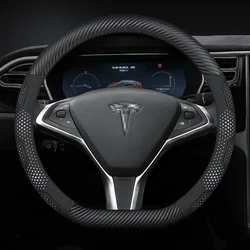 Car Steering Wheel Cover For Tesla  Model Y Model X Model S 2018 2019-2022-2024