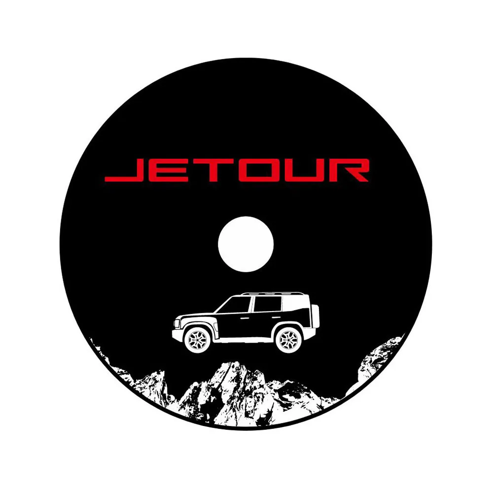 For Jetour Traveler T2 2023-2024 8AT Size Spare Tire Cover Modification Thickened Faux Leather Rear Cover Shell