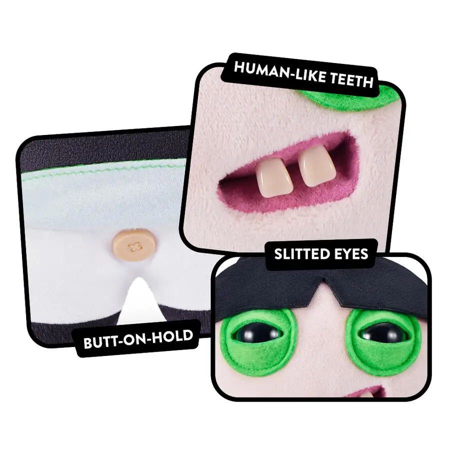 Fuggler with Powerpuff Girls Original Ugly Teeth Monster Plush Toys Blossom Bubbles Buttercup ChuChu Demon Peluche Dolls Gifts view 6