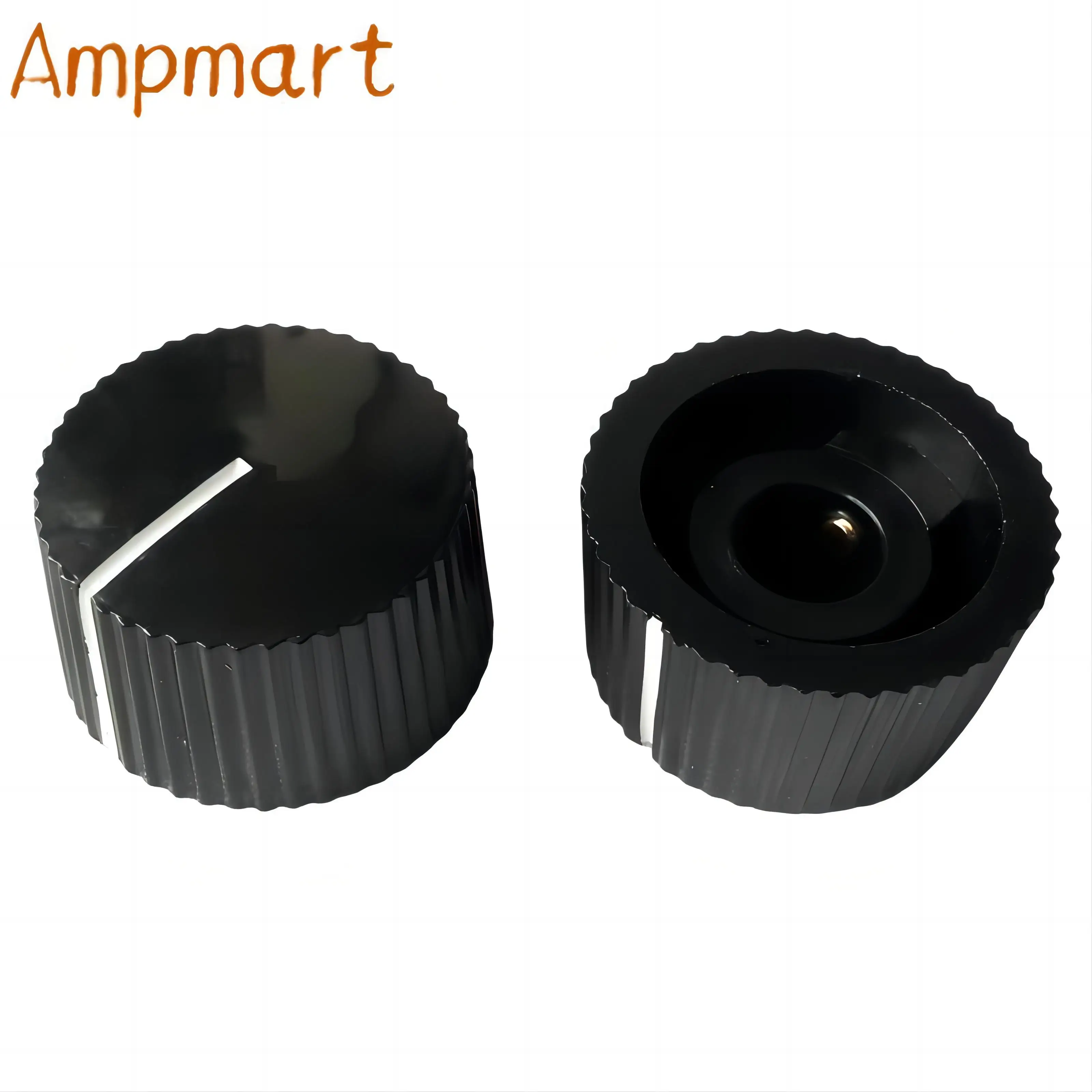 20 x 12 mm runder Kunststoffknopf, Gitarreneffektorknopf, Potentiometerschalterknopf, HiFi-Lautstärkeregler, Innenloch: 6,4 mm – Detail 9