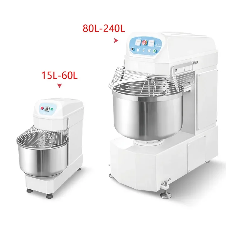 Industrial and Commercial Bakery Fully Automatic Wheat Flour Spiral Blender Farm 15-100Kg