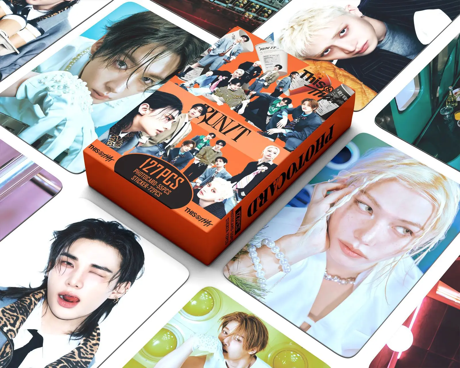 127Pcs New RUN IT THIS & THAT Lomo Cards Photocards Stickers HD Fans Collection Cards Decorative Stickers Present Gifts