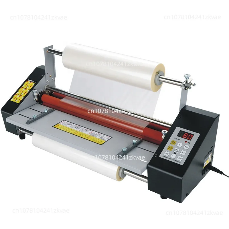 220V 4 Rollers A2 Paper 44cm Hot Roll Laminating Machine Laminator Adjust Speed