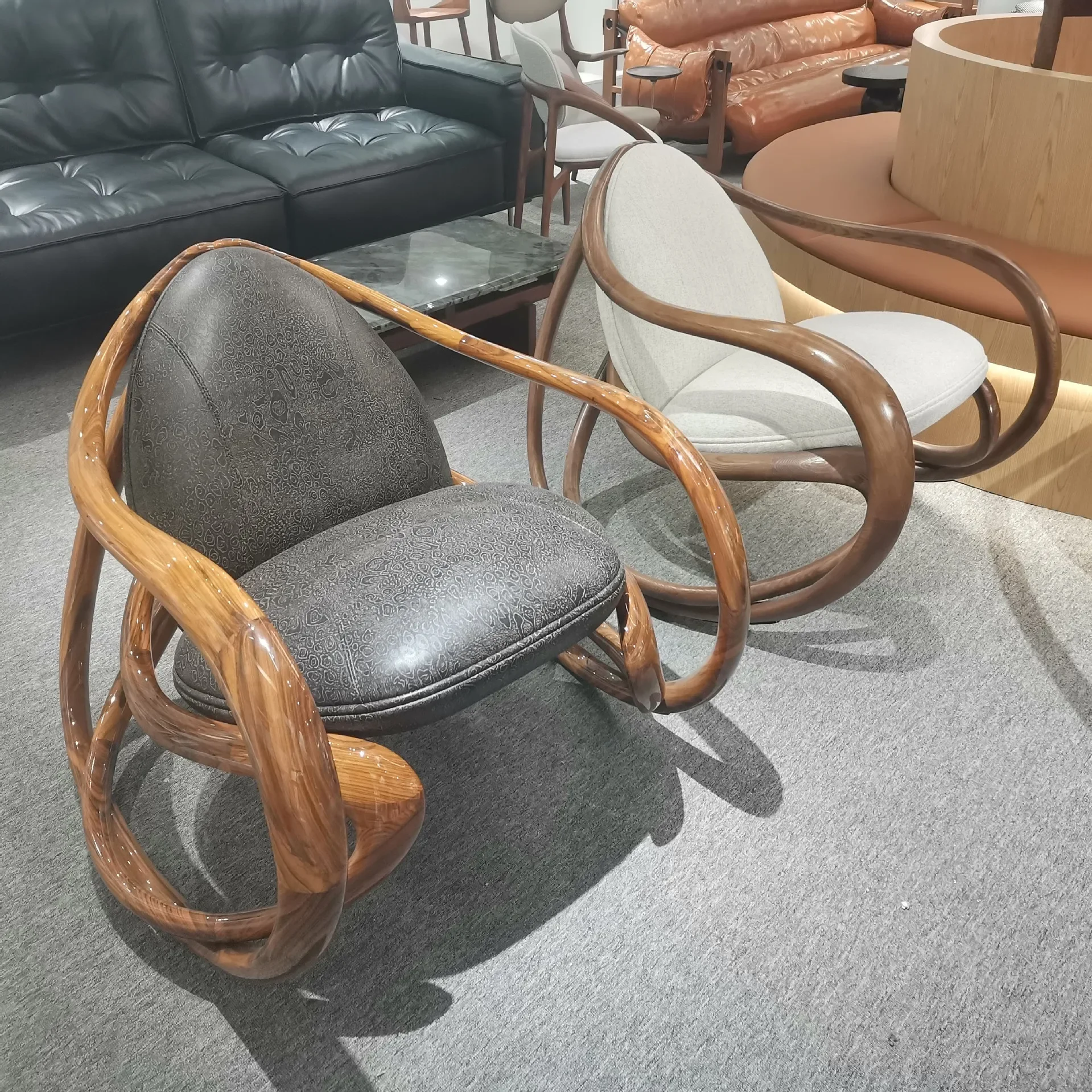 Bois massif, simple, accoudoir, canapé, style médiéval, salon, balcon, loisirs