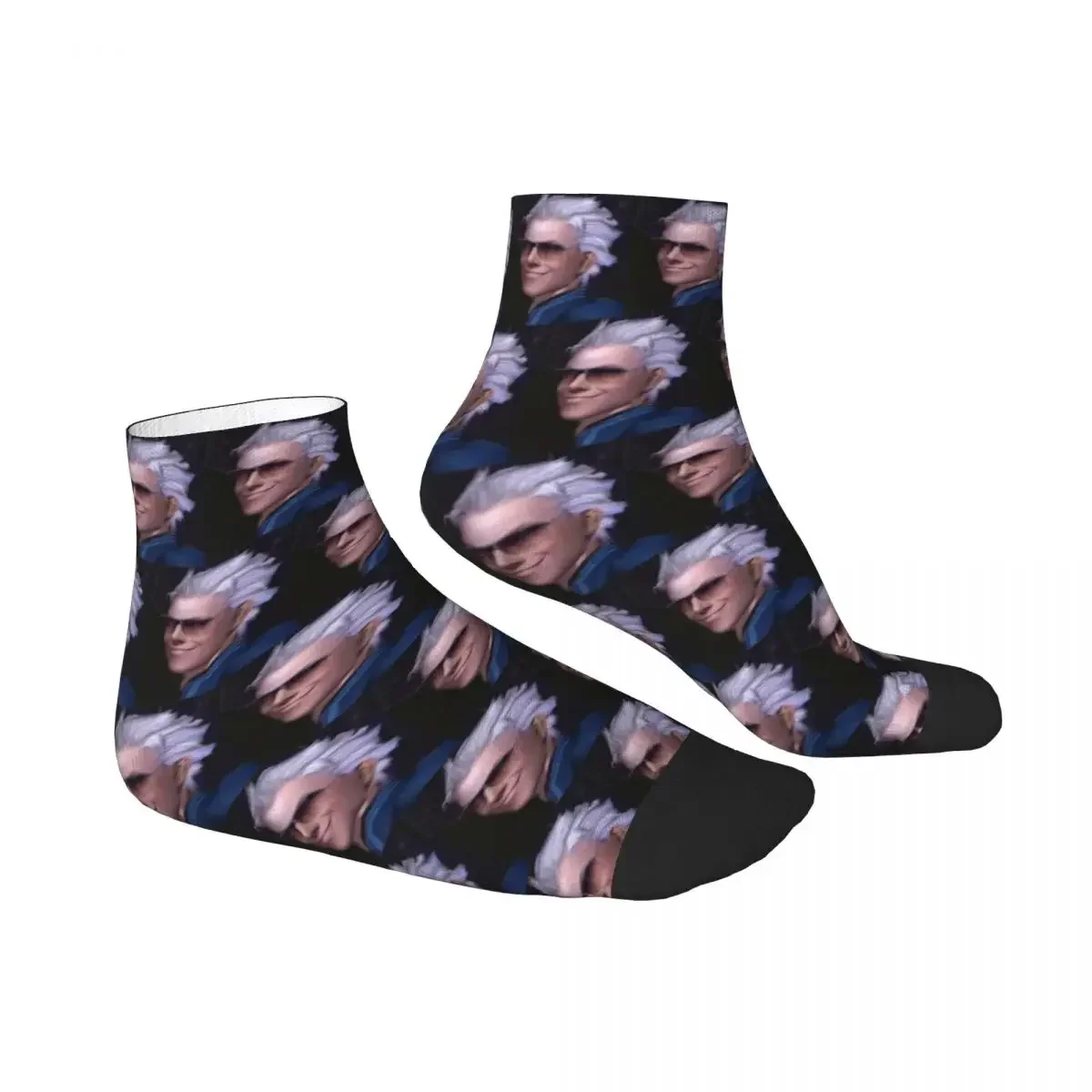 Vergil From The Devil May Cry Series Socks Harajuku High Quality Stockings All Season Socks Accessories Unisex Christmas Gifts