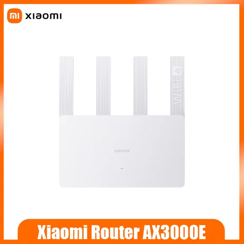 Imagen 1 del producto Xiaomi-enrutador AX3000E WiFi 6, Chip Qualcomm Gigabit de doble banda de 3000Mbps, puertos WAN duales, red de malla de memoria grande de 256MB