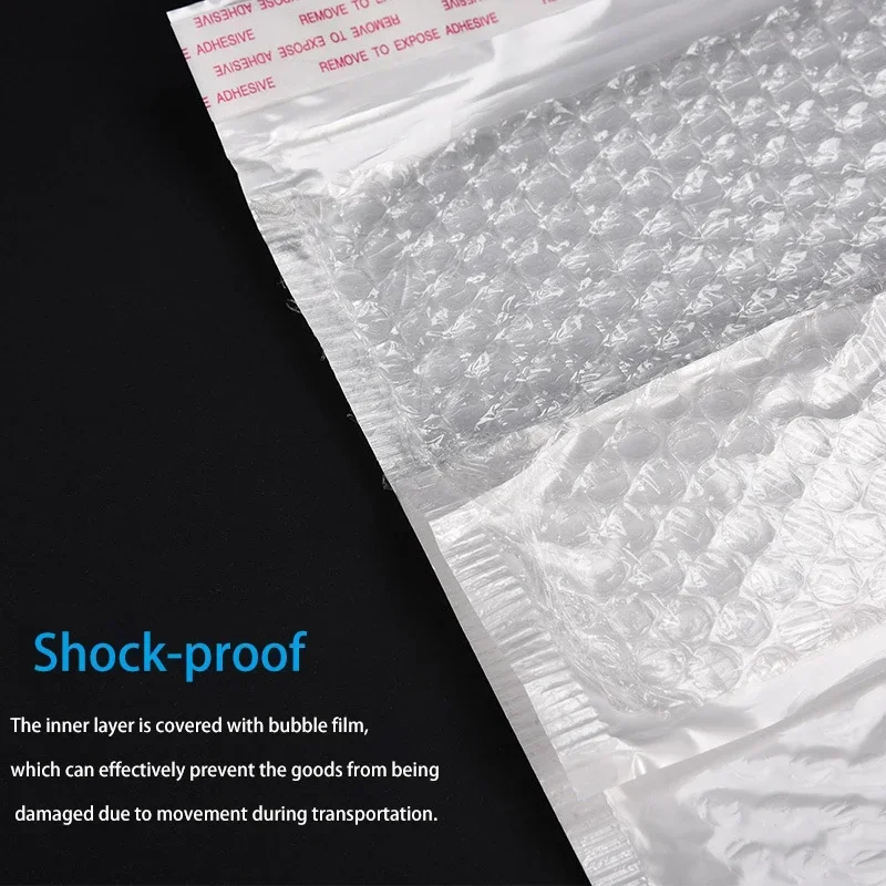 50PCS โฟมซองจดหมาย Self Seal Mailers จัดส่งซอง Bubble Mailing Bag การจัดส่งแพคเกจกระเป๋าธุรกิจกระเป๋า