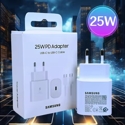 Samsung S24 25W Super Fast Charger PD Usb Type C Adapter Cargador For Samsung Galaxy S23 S22 Plus S21 ultra FE A55 A35 M55 A54