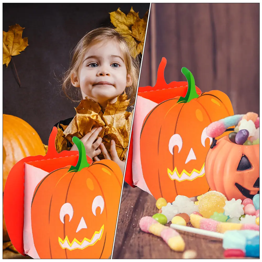 12Pcs Resistant Pumpkin Bags For Table Centerpieces Decor Fall Outdoor Decor Halloween Hollow Shape Tear