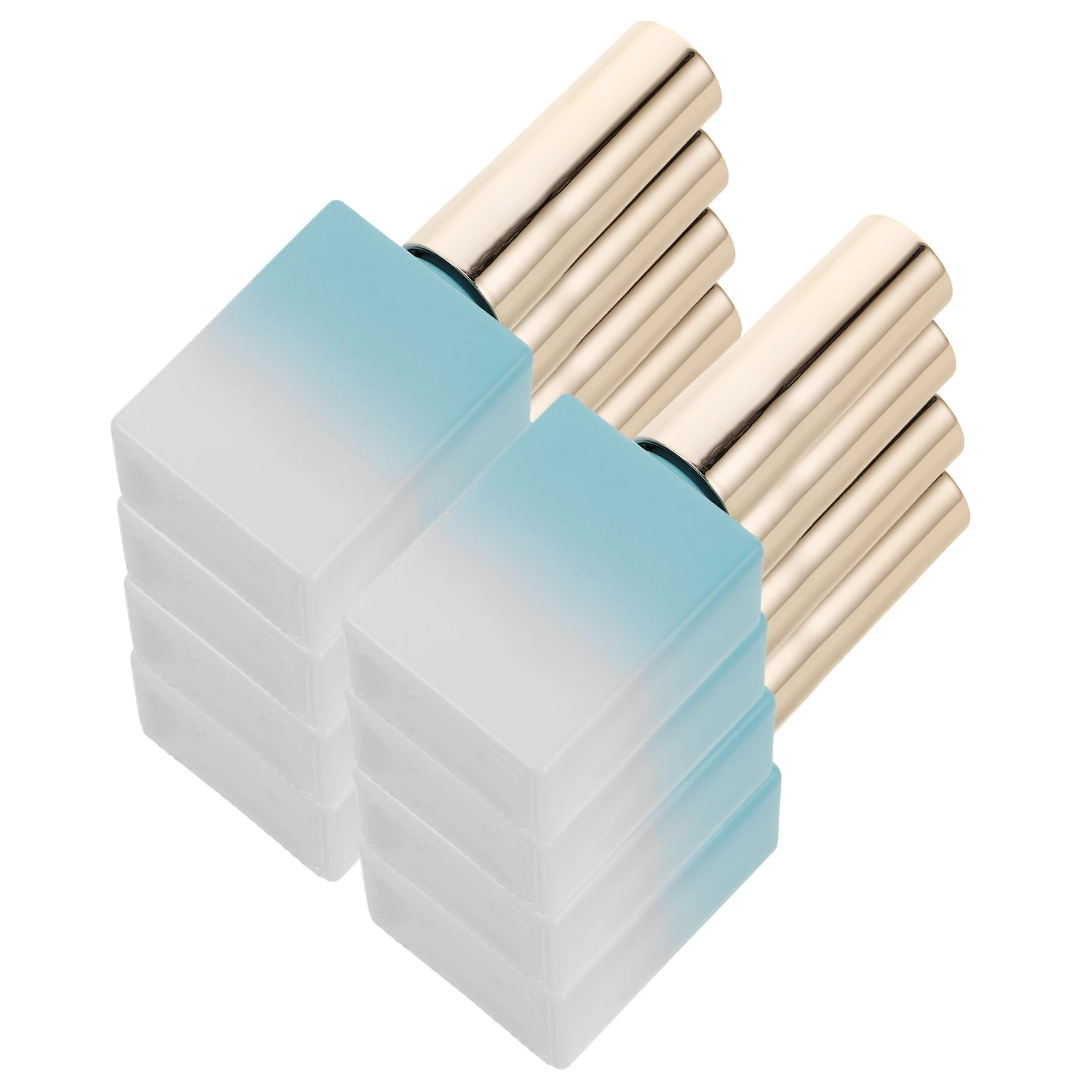 

8Pcs 11.7ml Refillable Nail Polish Bottles Glass Empty Containers with Brush Cap for Nail Manicure Organization