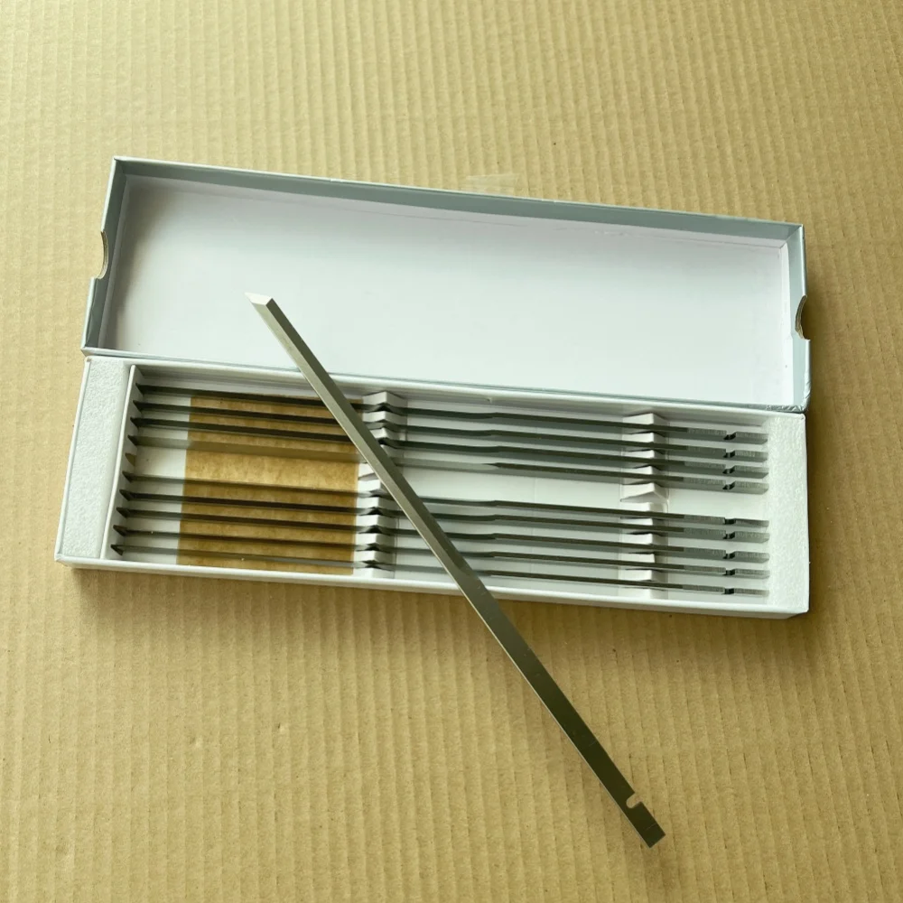 Lâmina de máquina de corte Gerber CAD 255x8x2,36mm com lacuna para corte de pano 10 unidades por caixa