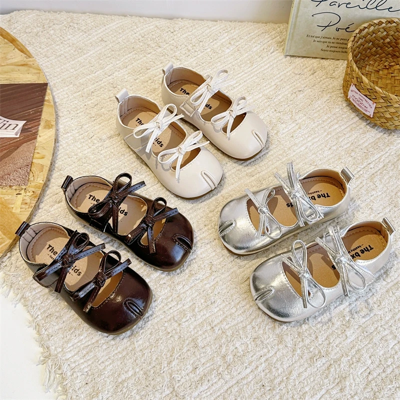 

Детская кожаная обувь, детская осенняя модная новая нескользящая универсальная обувь принцессы в корейском стиле с мягкой подошвой