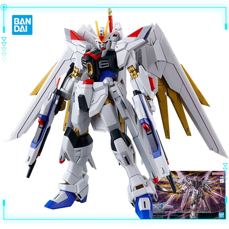 Bandai Original Movie Mobile Suit Gundam SEED Freedom ZGMF/A-262DP-P Mighty Strike Freedom Gundam HGCE 1/144 Model Action Figure