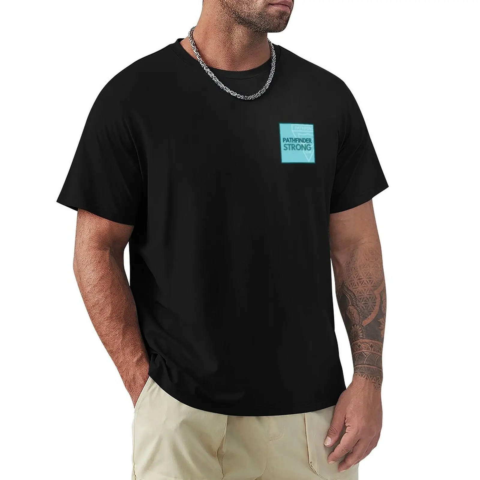 Pathfinder Strong - Pathfinder Club T-Shirt Big and Tall Solid Color T-Shirt