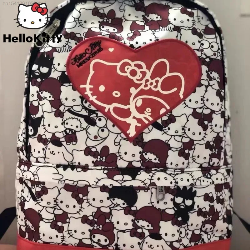 

Новый модный рюкзак Sanrio Hello Kitty, милый вместительный школьный ранец в стиле Харадзюку, Молодежный женский дорожный рюкзак, женский рюкзак