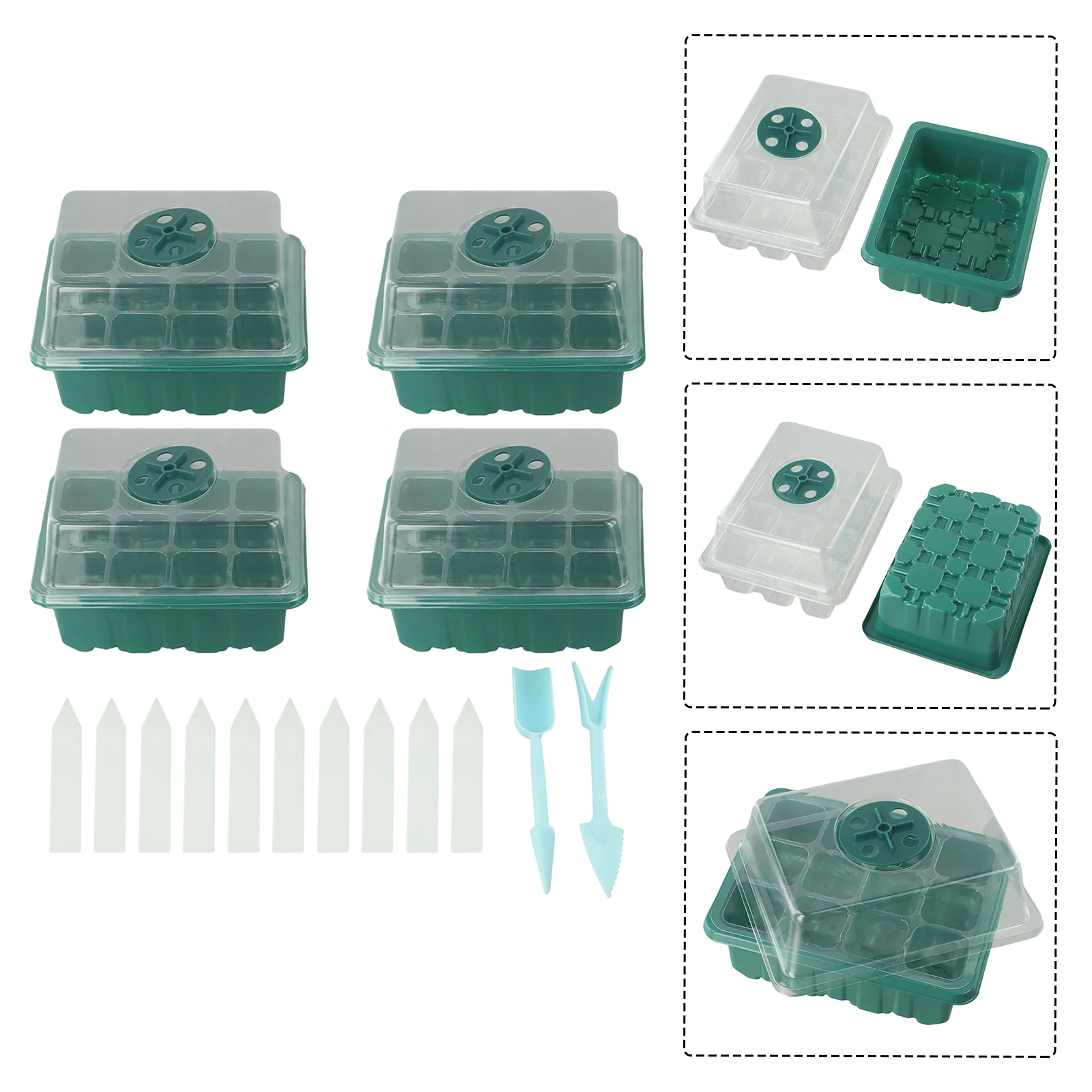 

Greenhouse Nursery Pots Indoor Mini Peppers Plastic Compartments Courtyard Farm Flowers For House For Potatoes