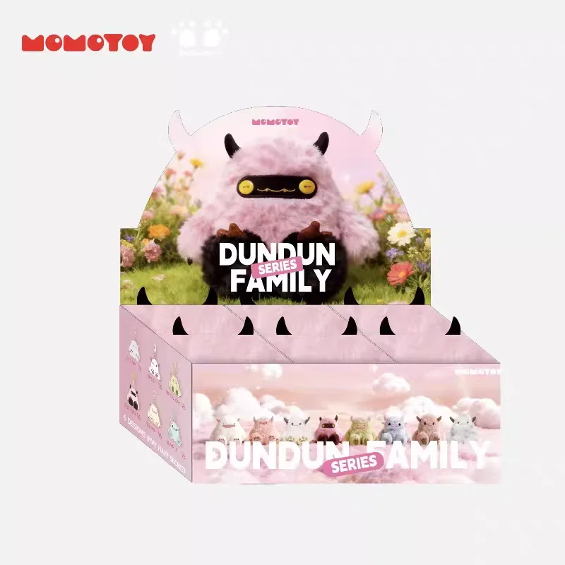 

Momotoy Dundun Family Series Blind Box Cute Collectible Monster Anime Figures Surprise Bag Plush Pendant Dolls Trendy Gifts toys