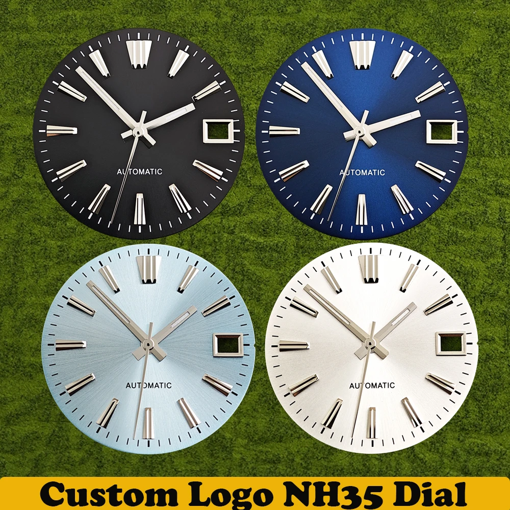 

28.5mm Luminous Dial Customized Logo Watch Surface for NH35/NH36 Movement Maintenance Watch Parts