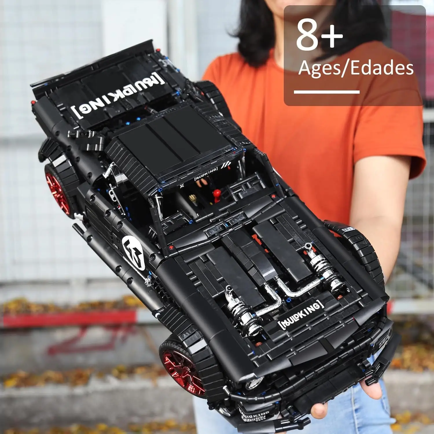 2943 pièces moule roi 13108 Mustang blocs de construction de voiture ensembles MOC voitures de sport Kits de construction cadeau pour les garçons Collections passionnés jouets