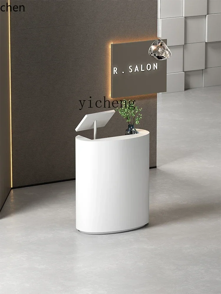 

HYS- checkout page Clothing store Bar counter Counter Simple welcome paint reception desk