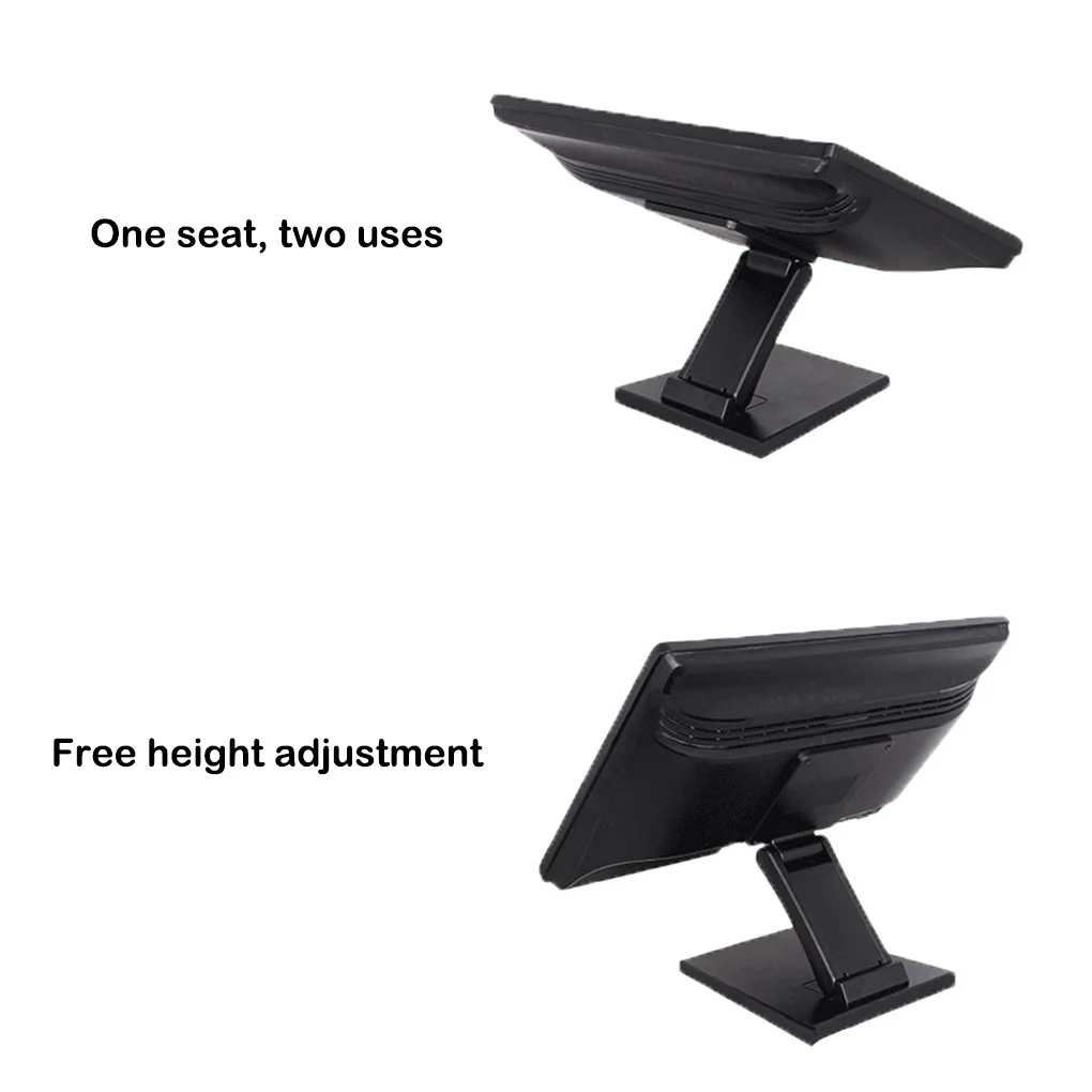 Support de moniteur de bureau pliable, base en métal, PC, LCD, plat, vertical, vertical, support mural, support réglable pour 17-24 pouces