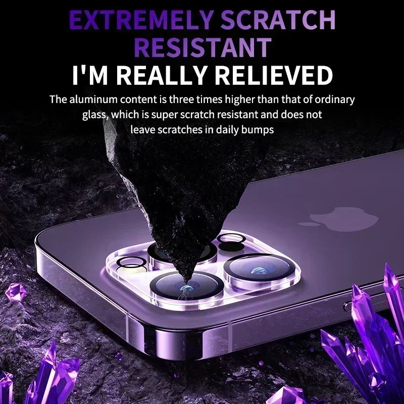 3 Stück Full Cover Kamera Objektivs chutz für iPhone 13 14 15 Pro Max 12 Mini Kamera gehärtetes Glas auf iPhone 14 plus 11 Pro Objektiv